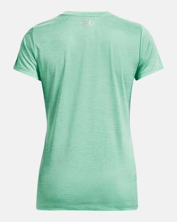 T-shirt voor dames UA Tech™ Twist, Green, pdpMainDesktop image number 5